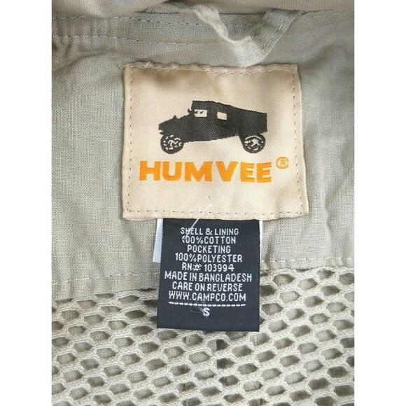 Humvee by CampCo Tan Khaki Safari Outdoor Fishing Photo Vest Mens Size Small - Picture 2 of 7